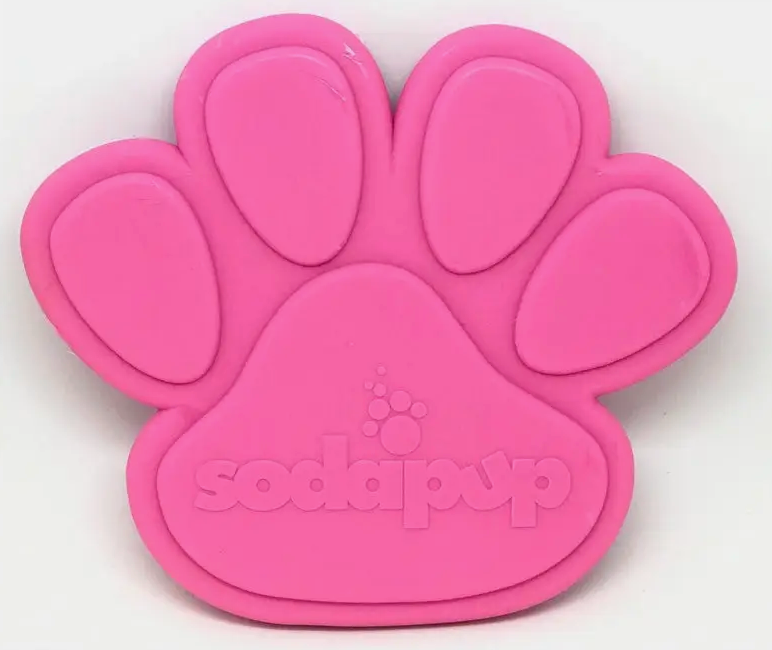 SodaPup Nylon Paw Print Dog Chew Toy - Pink (M/L)