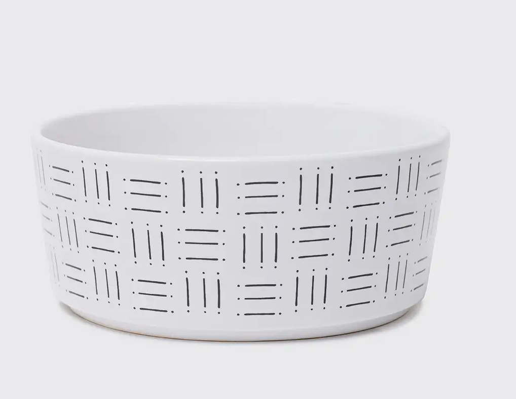 Waggo Mudcloth Dog Bowl