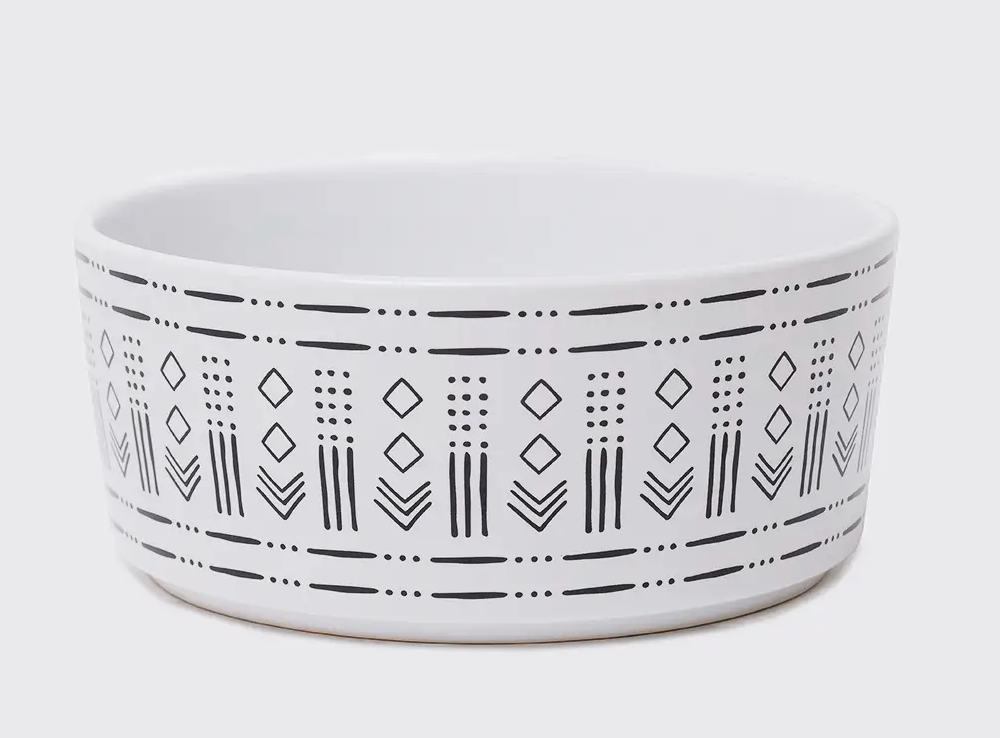 Waggo Mudcloth Dog Bowl