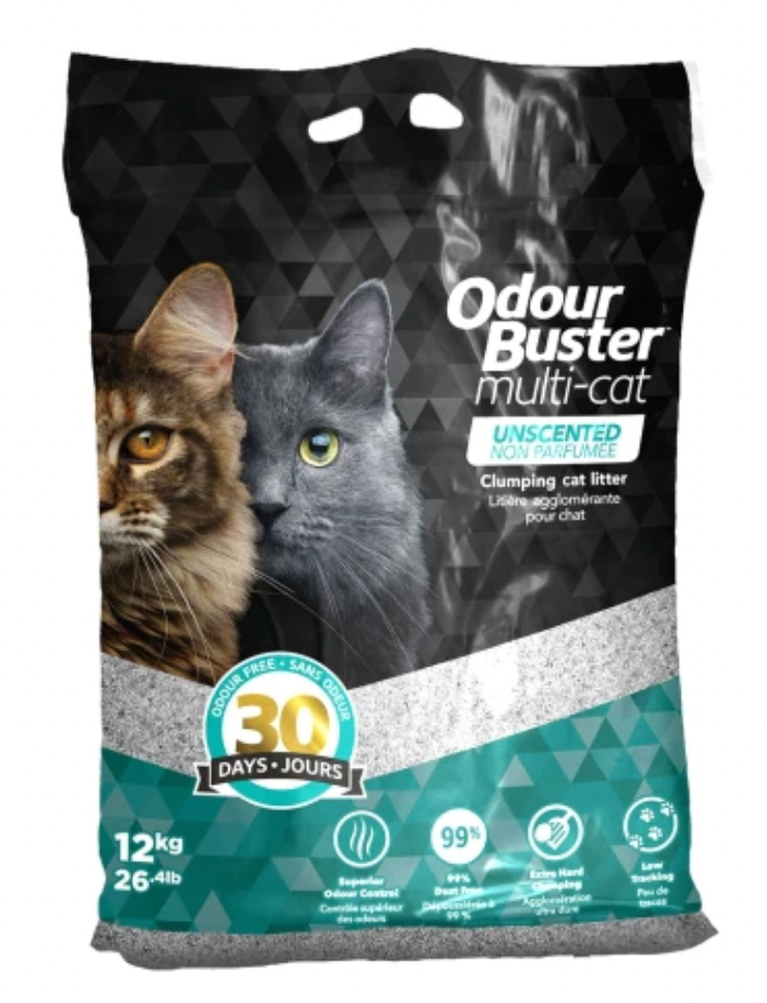 Odour Buster Unscented MULTI-CAT Clumping Cat Litter