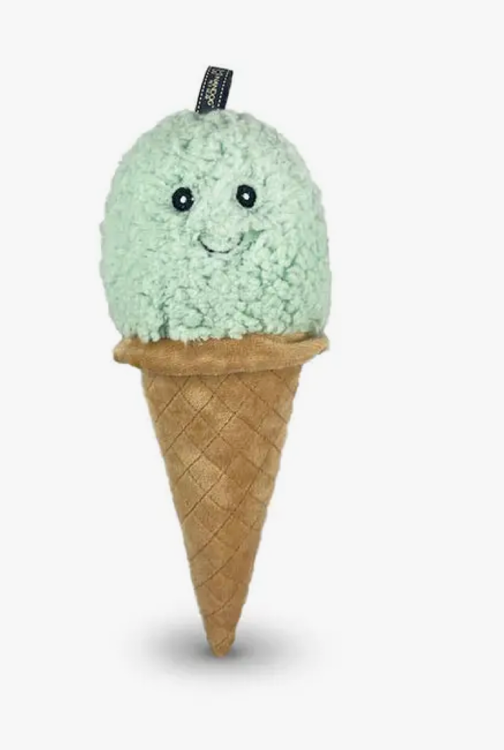 Nandog BFF Mint Ice Cream Plush Dog Toy