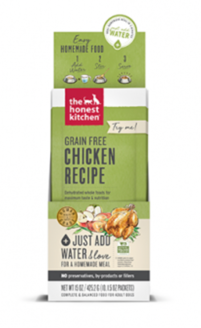 The Honest Kitchen Dehydrated Chicken GF Dog Food - Single Serve Sachet (1.5oz)