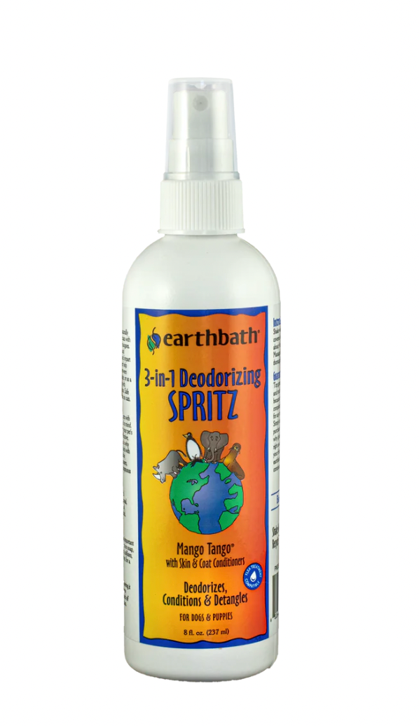 Earthbath 3-in-1 Deodorizing Mango Tango Dog Spritz (8oz)