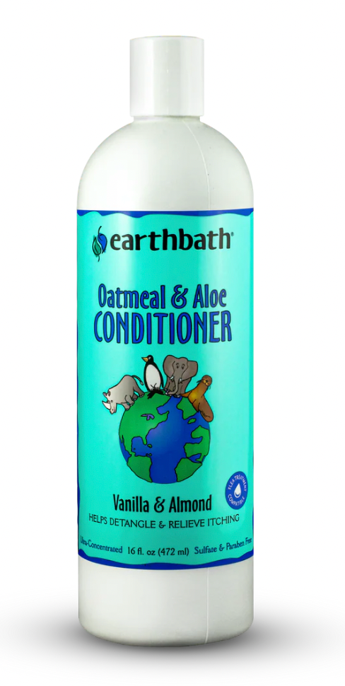 Earthbath Dog Conditioner Oatmeal & Aloe - Vanilla & Almond Scent (472ml/16oz)
