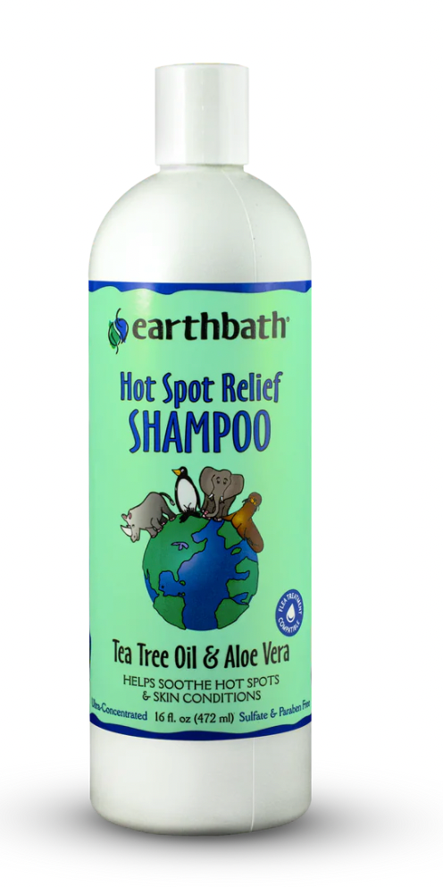 Earthbath Dog Shampoo Hot Spot Relief - Tea Tree & Aloe Vera (472ml/16oz)