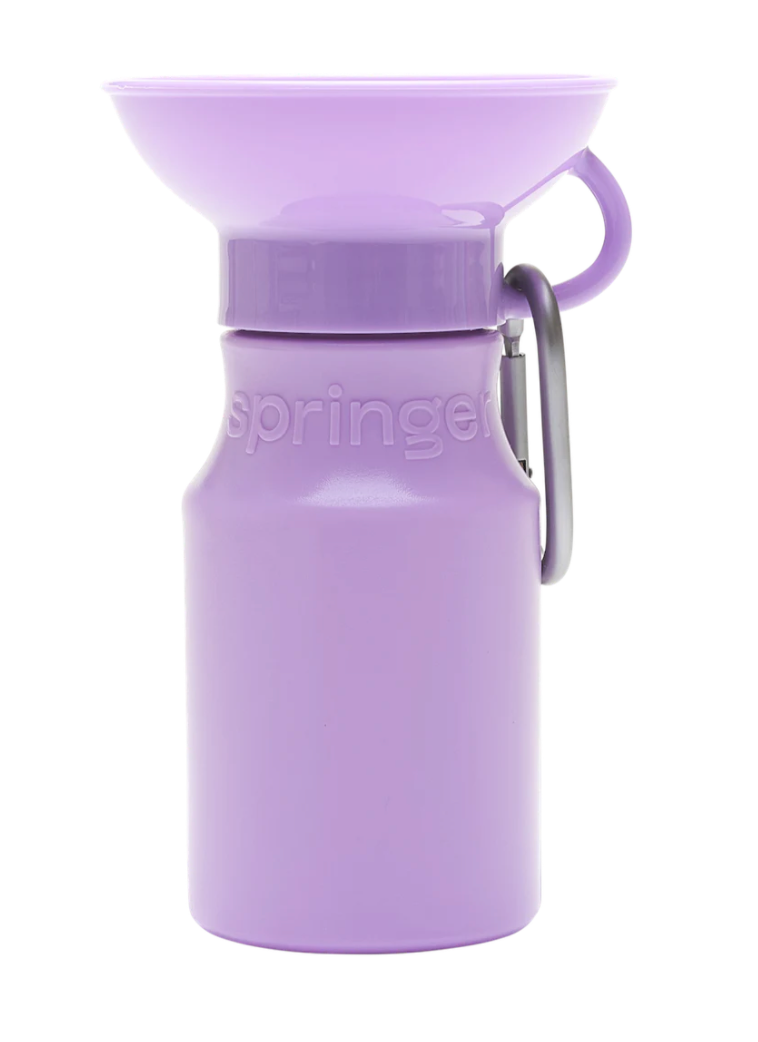 Springer Squeezable Travel Bottle with Fillable Bowl