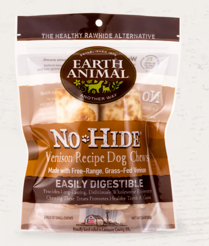 Earth Animal No Hide Venison Chew Dog Treats Wooftown