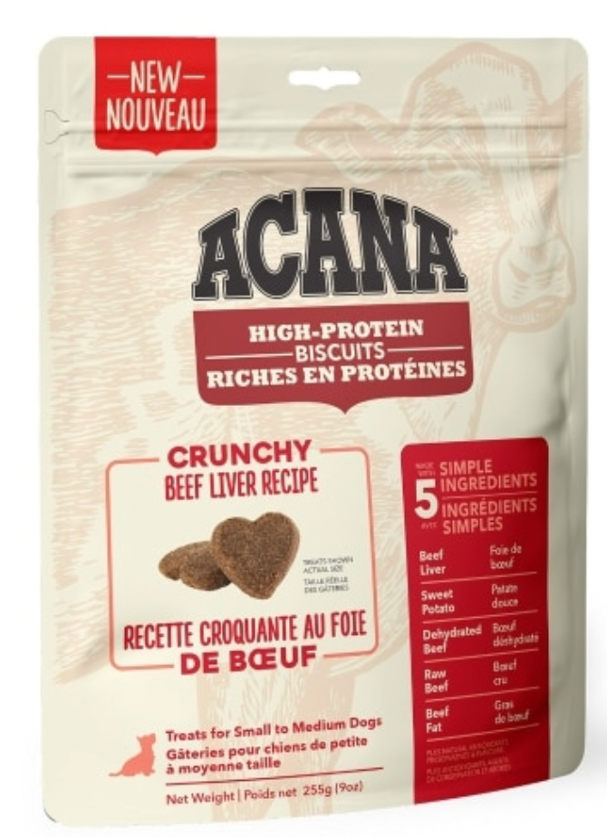 Acana High Protein Crunchy Beef Liver Dog Biscuits