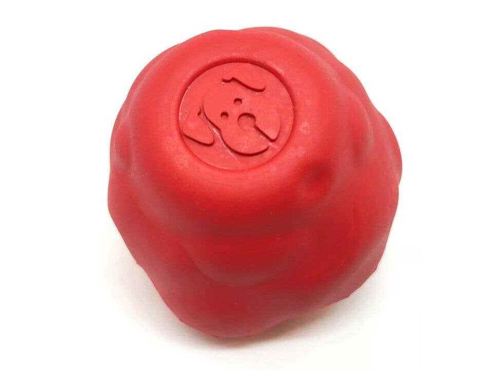 SodaPup Spotnik Asteroid Retrieving Chew Dog Toy - Red (L / 3")