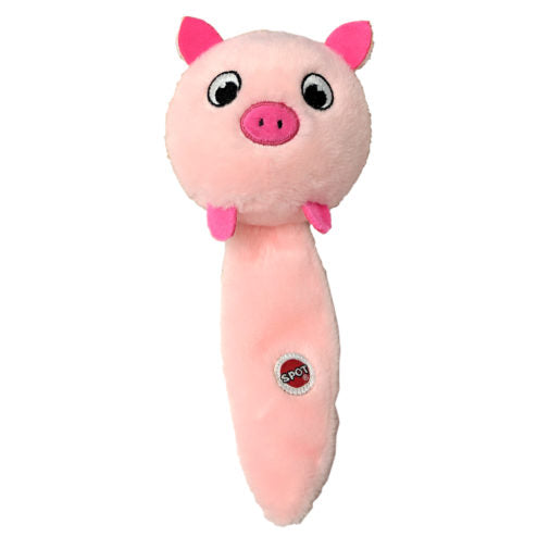 Spot Squish & Squeak Pig Dog Toy (10")
