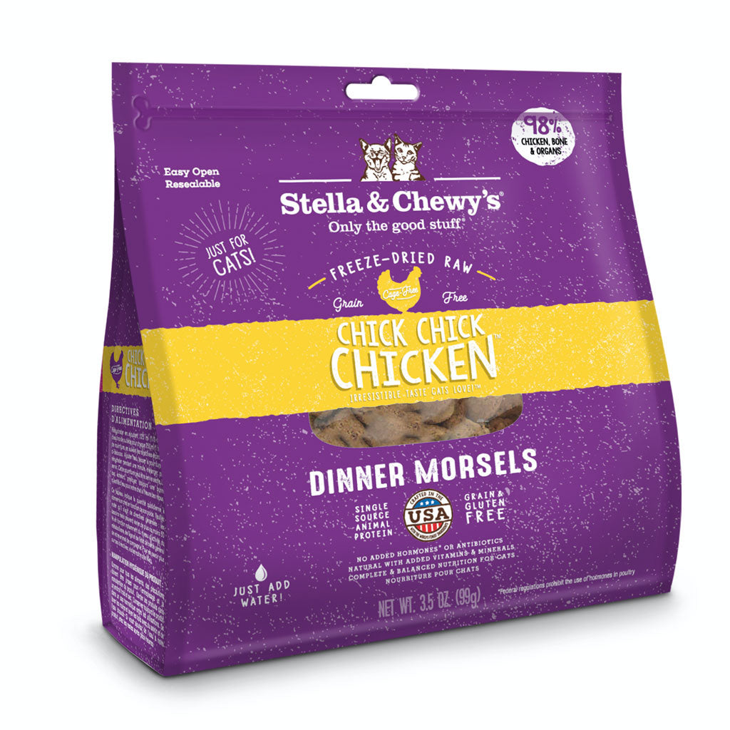 Stella &amp; Chewy&#39;s Freeze-Dried Raw - Chick, Chick, Chicken GF Cat Dinner Morsels