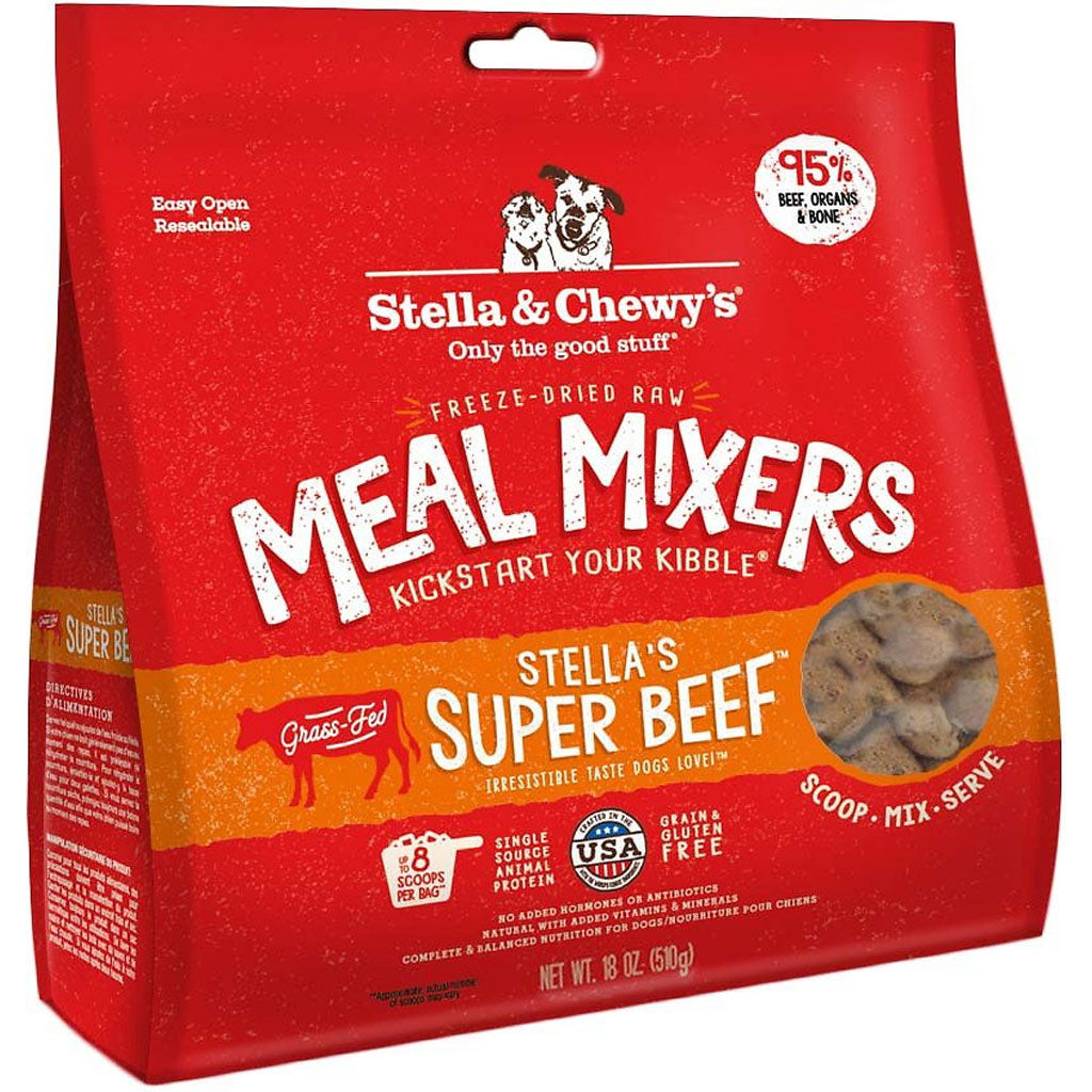 Stella & Chewy's Dog Freeze Dried Super Beef Dinner Meal Mixers