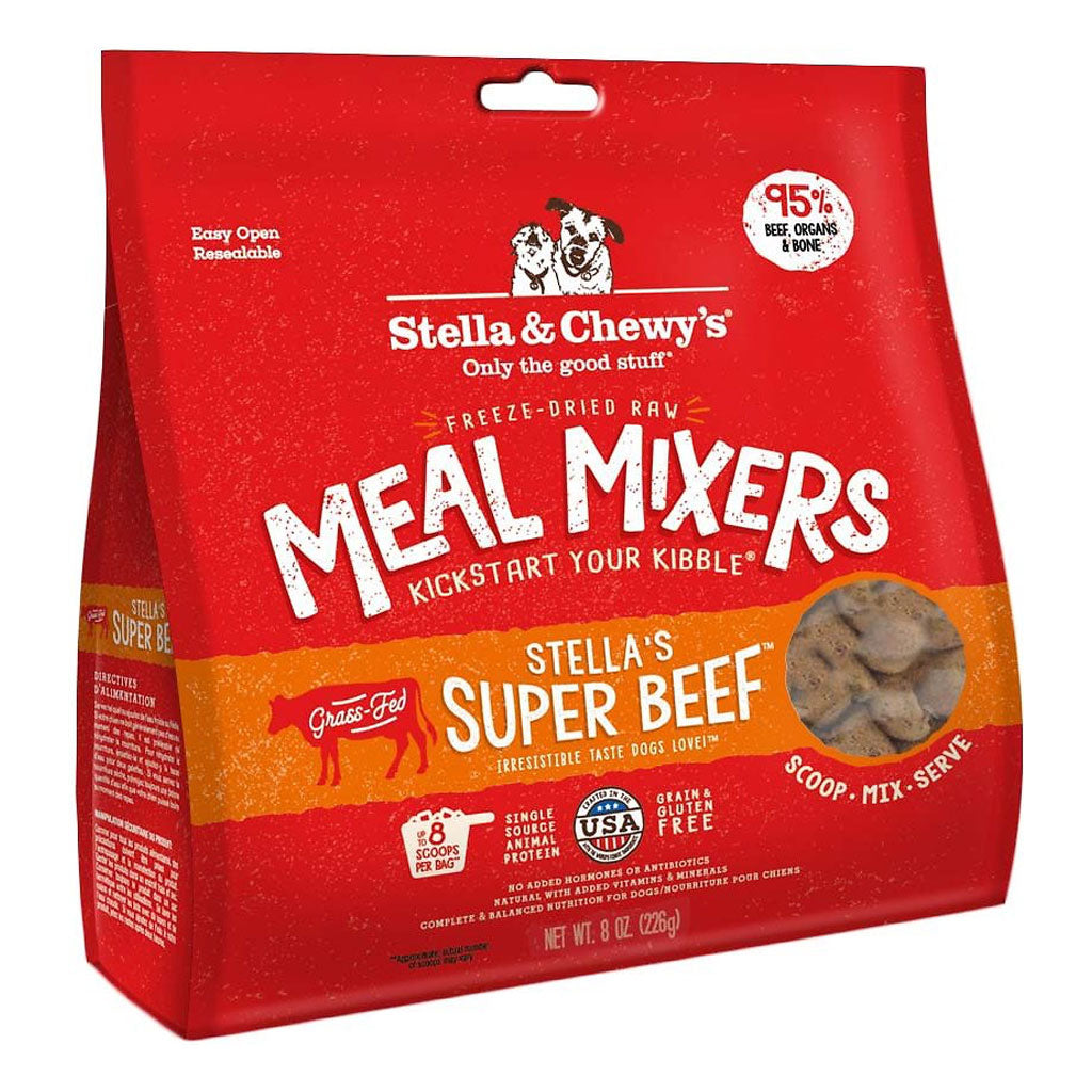 Stella &amp; Chewy&#39;s Dog Freeze Dried Super Beef Dinner Meal Mixers