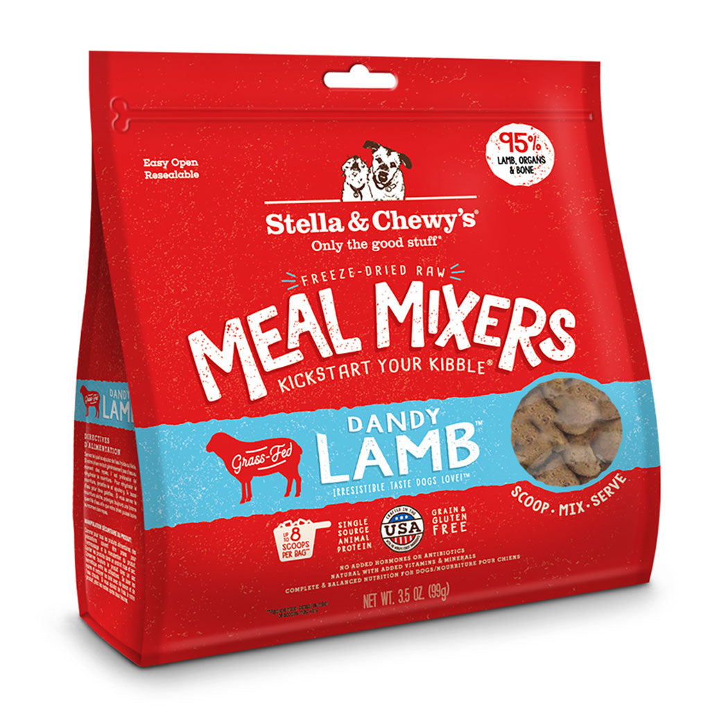 Stella Chewy s Dog Freeze Dried Dandy Lamb Meal Mixers Wooftown.ca