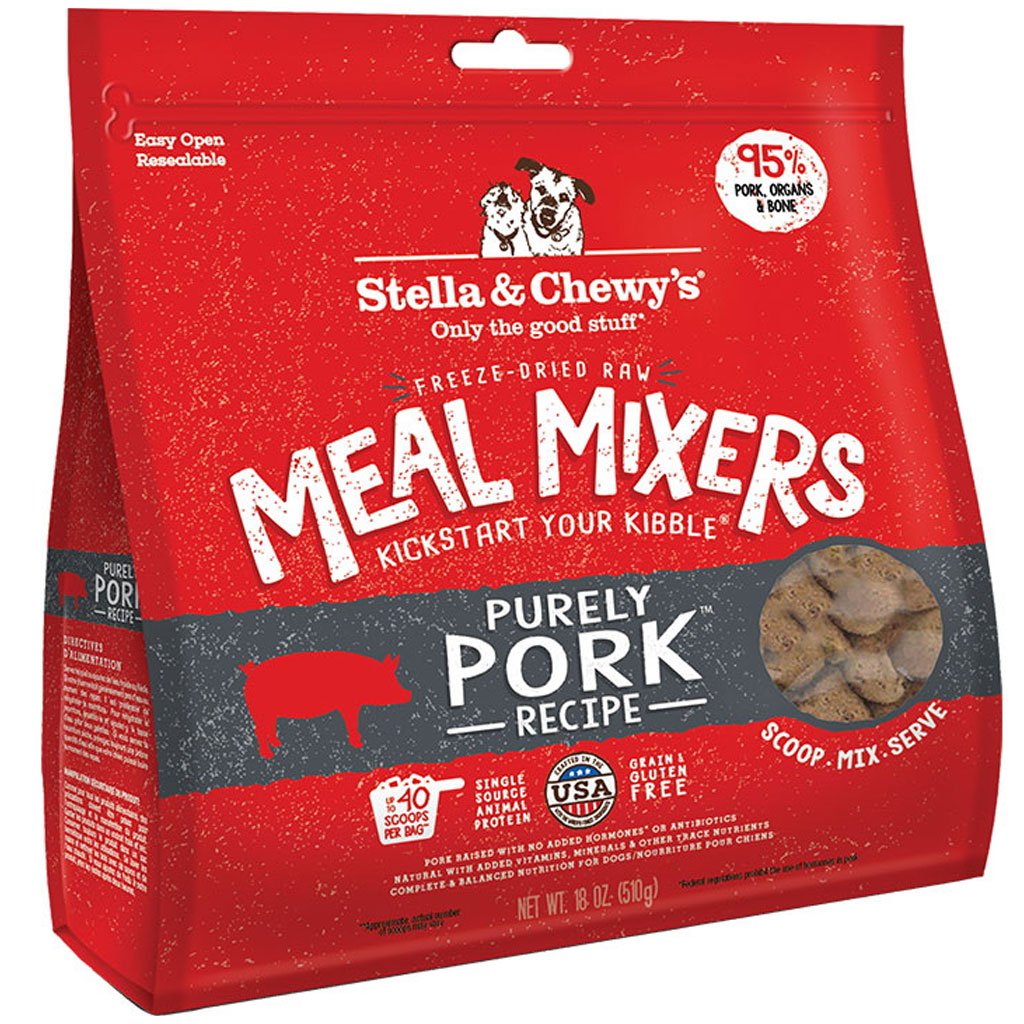Stella & Chewy's Dog Freeze Dried Purely Pork Dinner GF Meal Mixers