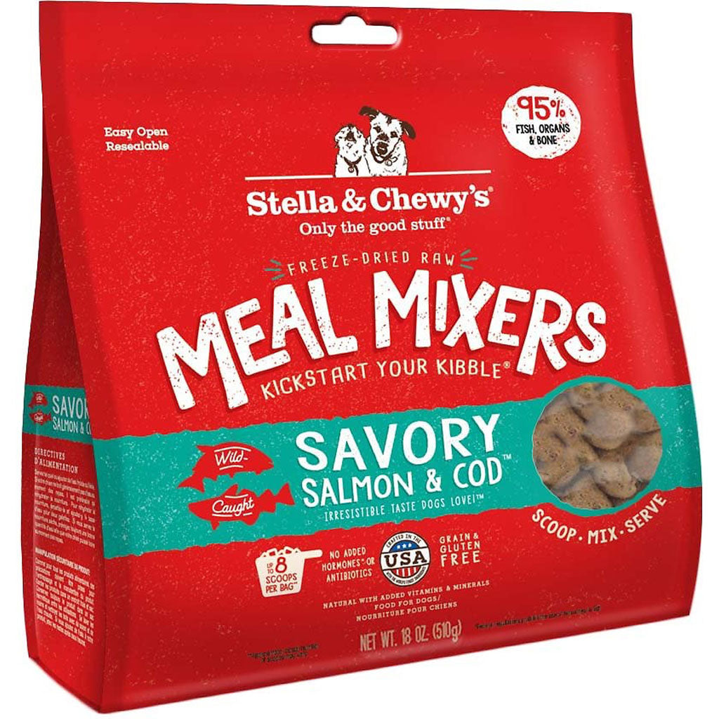 Stella & Chewy's Dog Freeze Dried Savory Salmon & Cod GF Meal Mixers
