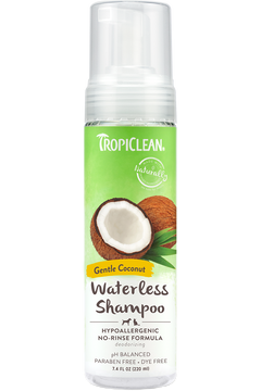 TropiClean Hypoallergenic Waterless Dog Shampoo 7.4oz 220ml Wooftown