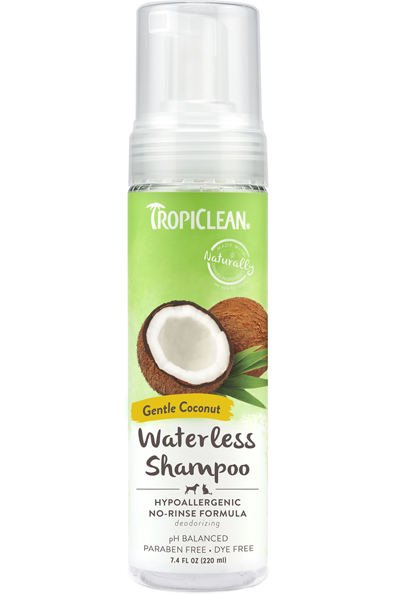 Tropiclean waterless cheap dog shampoo