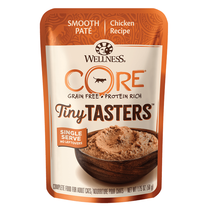 Wellness Core Tiny Tasters - Chicken Smooth Paté GF Cat Food Pouch (1.75oz/50g)