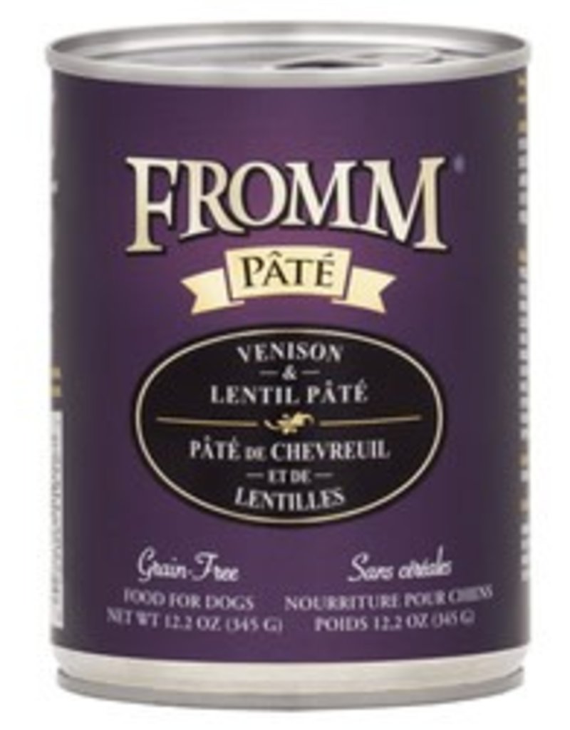 Fromm Gold Venison & Lentil Pâté GF Canned Dog Food (12.2oz/345g)