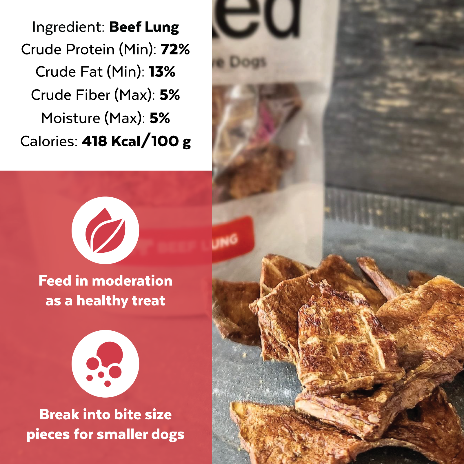 Cow lung dog sales treats