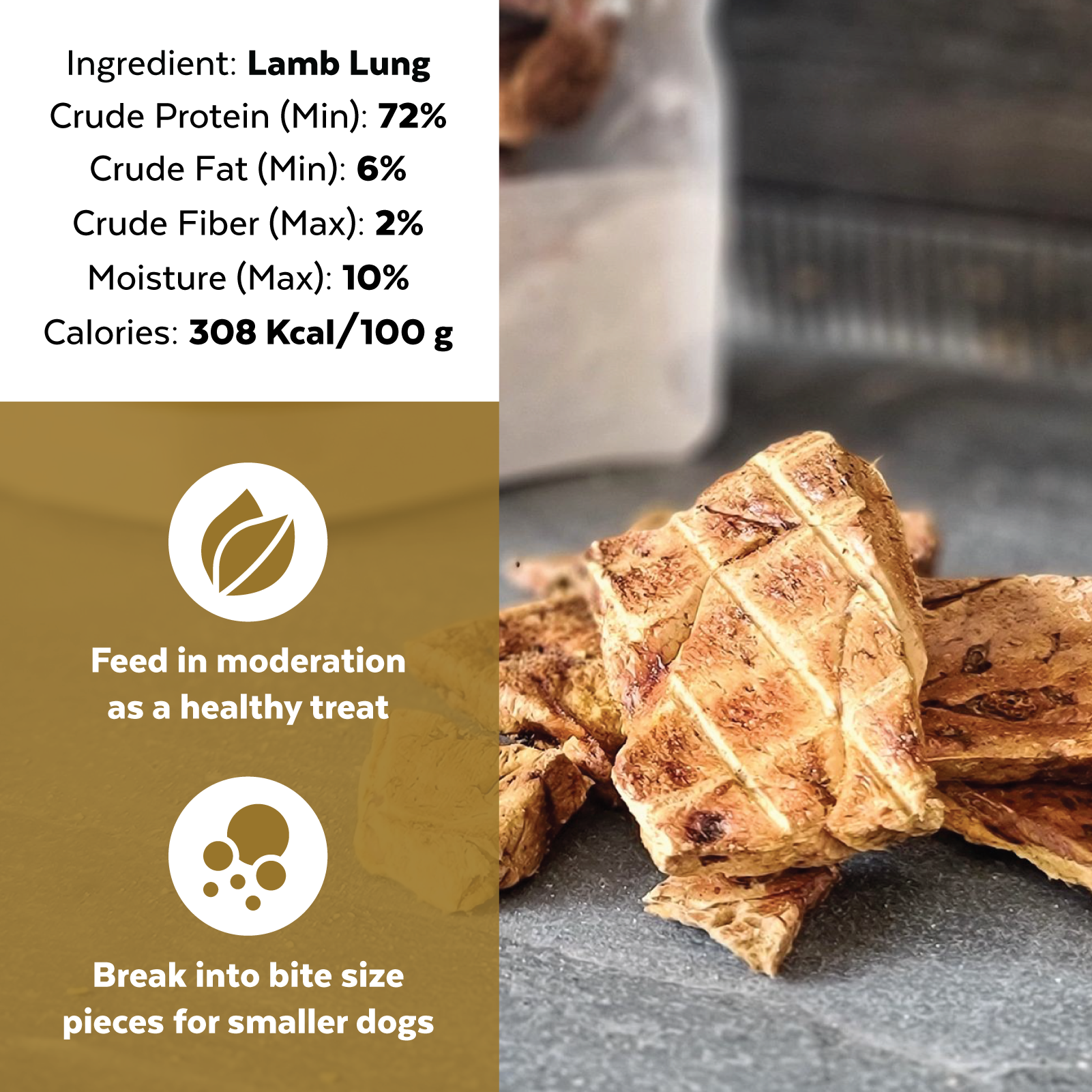 Dried lamb online lung dog treats