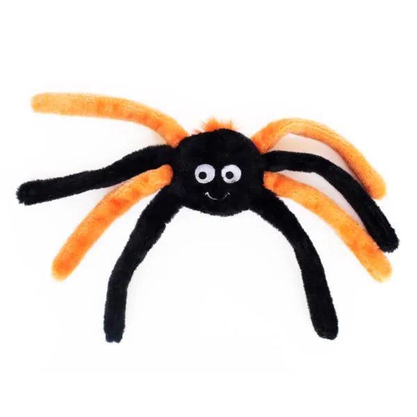 Zippy Pawz Spiderz Halloween Dog Toy - Orange (S)