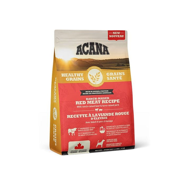 Acana Healthy Grains Ranch-raised Red Meat Dog Food - Wooftown.ca