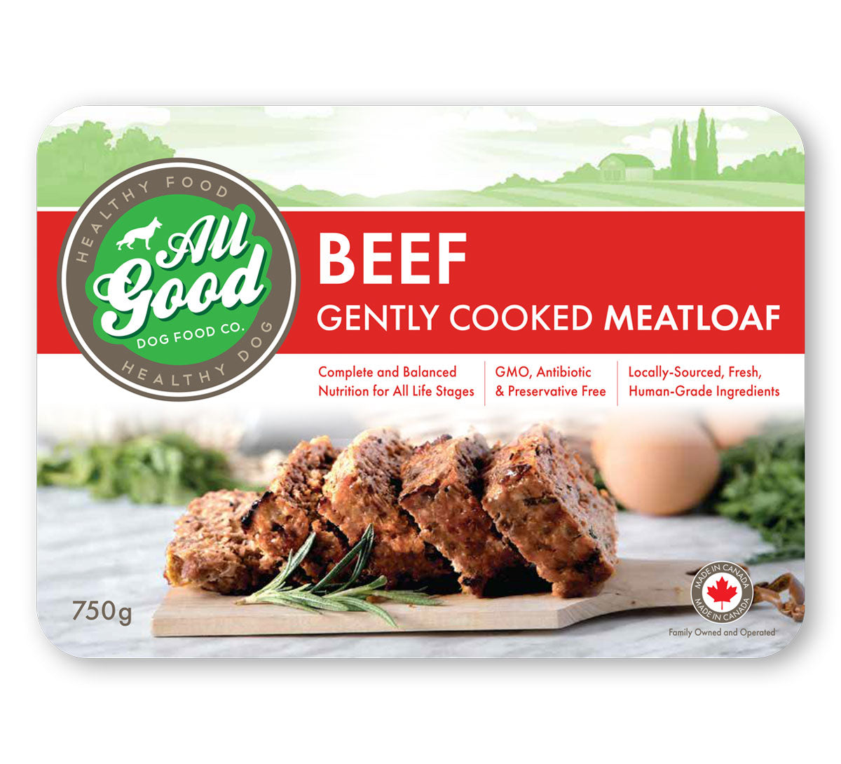 All Good Dog Food - Beef (750g)