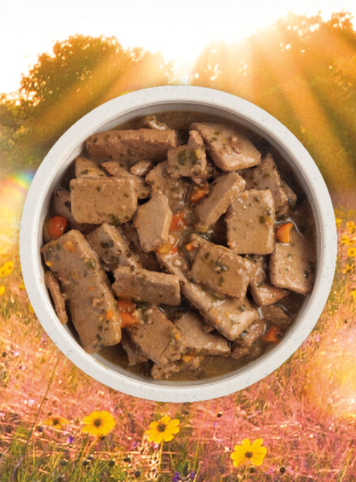 Dog food with real meat chunks outlet