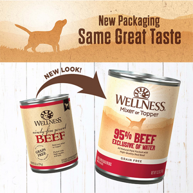 Wellness 95% Beef GF Canned Dog Food (13.2oz/374g)