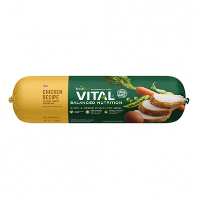Freshpet Vital Balanced Nutrition Roll Chicken, Veg Rice Dog