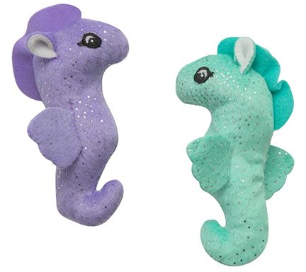 Snugarooz Kitty Seahorse with Catnip Cat Toy (2 pk)