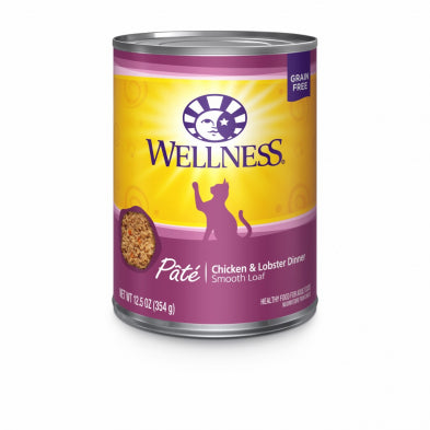 Wellness Chicken &amp; Lobster Pâté Grain-Free Canned Cat Food
