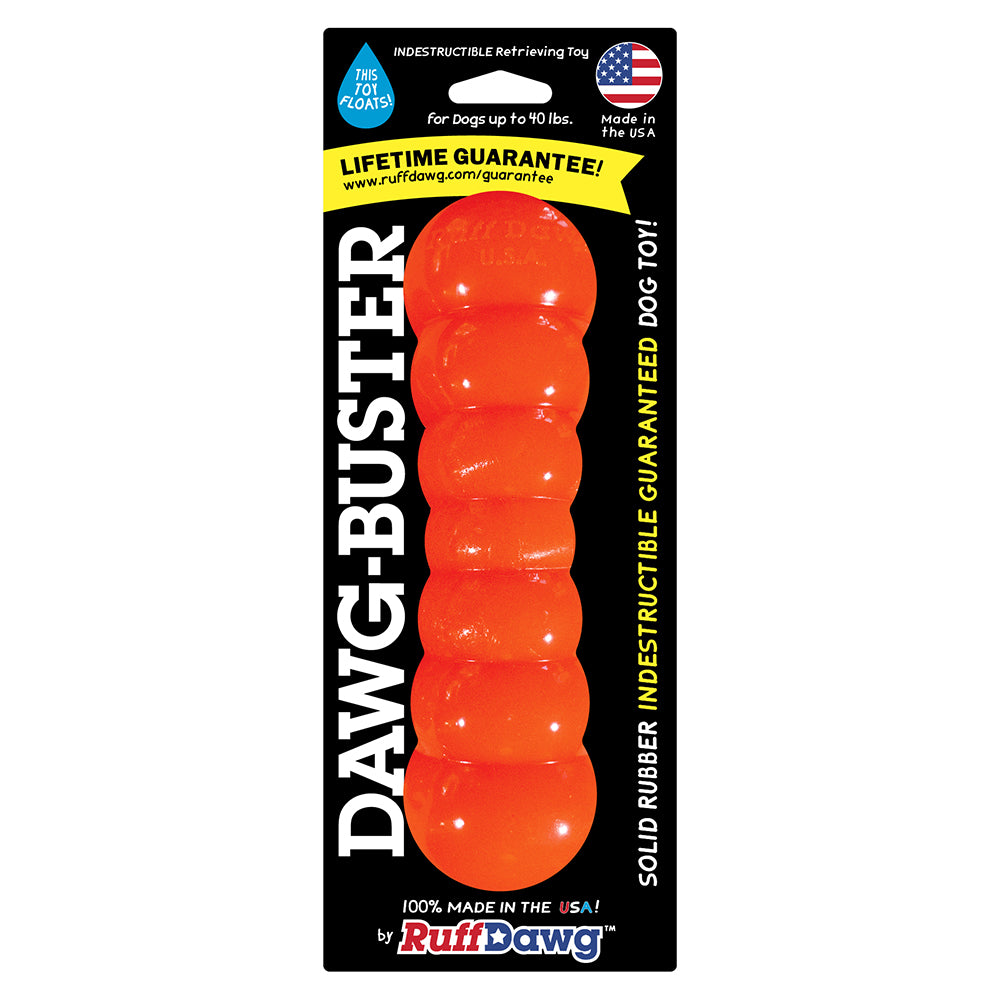 RuffDawg Indestructible Rubber Dawg-Buster - Assorted Colours