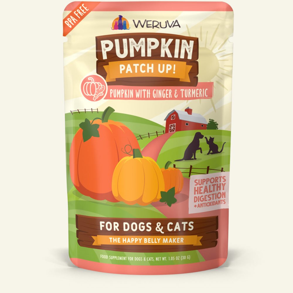 Weruva Pumpkin Patch Up! Pumpkin with Ginger & Turmeric Supplement Pouch