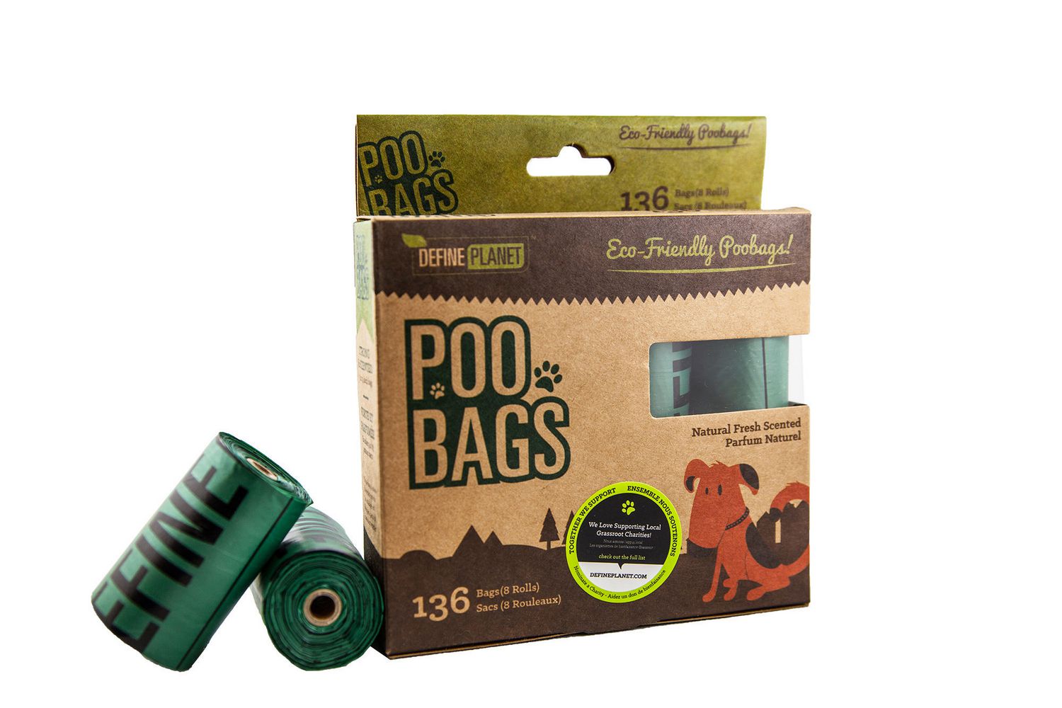 Define Planet Poo Bags (8 rolls - 136 bags)