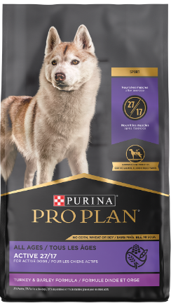 Purina Pro Plan Sport Active 27/17 Turkey & Barley All Ages Dog Food (15kg/33lb)