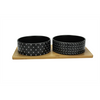 Be One Breed Bamboo and Ceramic Bowl - Black