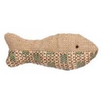 Bud'z Canvas Sardine Fish Cat Toy (5")