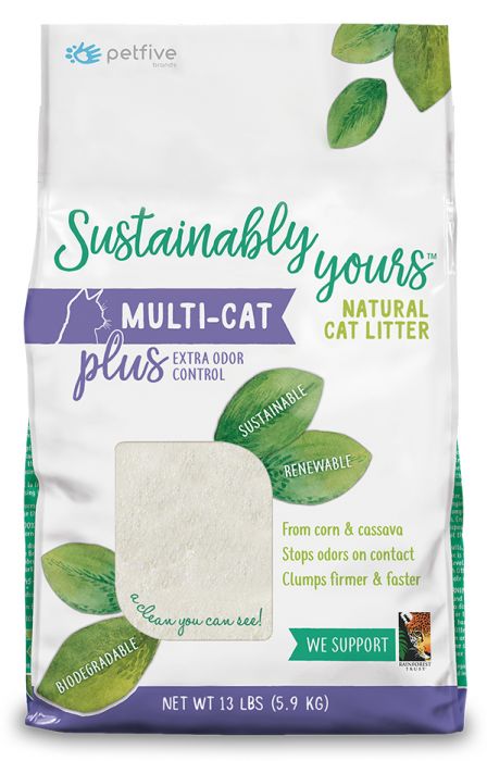 Sustainably Yours Natural Biodegradable Extra Odour Control MultiCat Litter