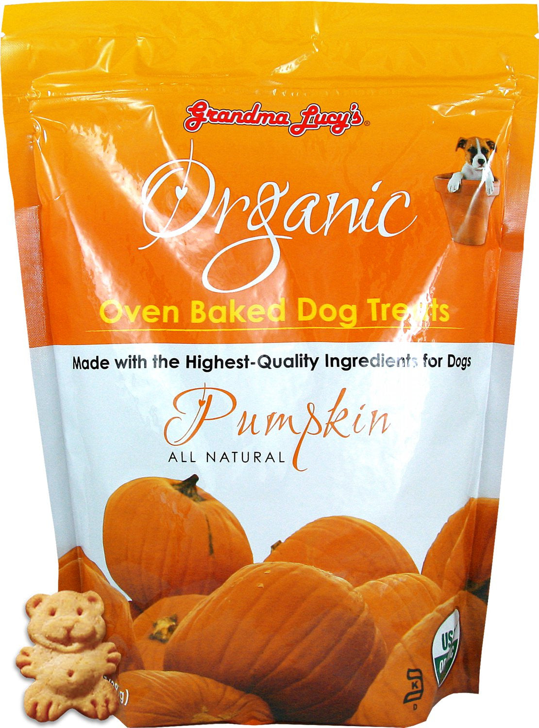 Grandma Lucy's Organic Pumpkin Dog Treats (14oz/397g)