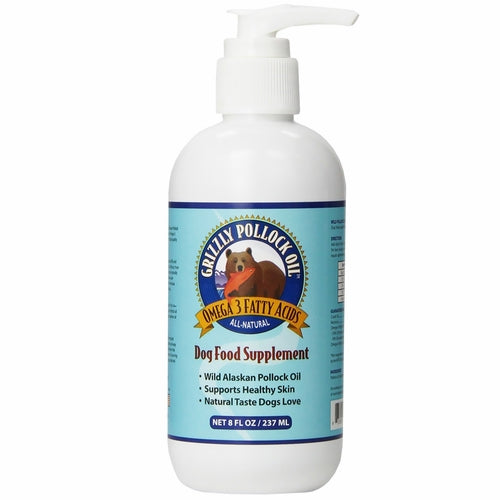Grizzly Pollock Oil Dog Food Supplement