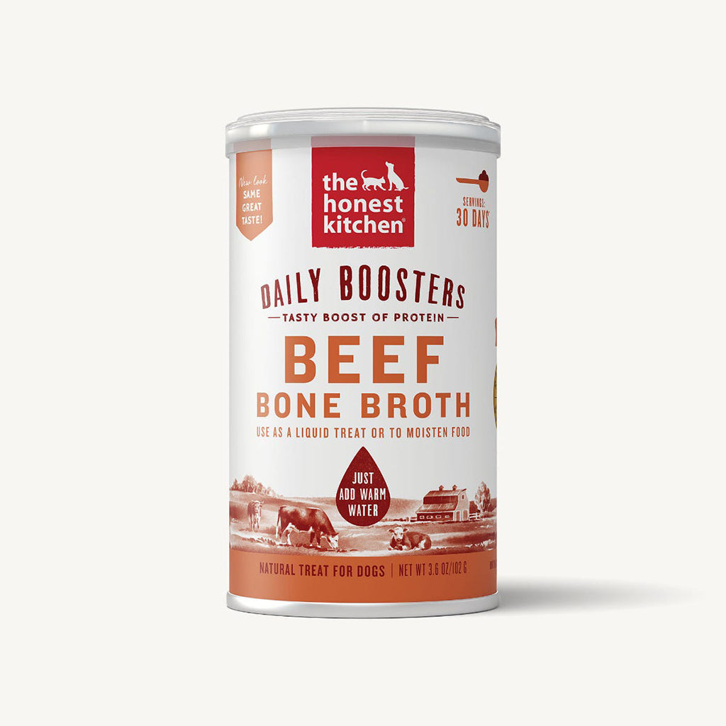 The Honest Kitchen Daily Boosters Instant Beef Bone Broth with Turmeric (3.6oz/102g)