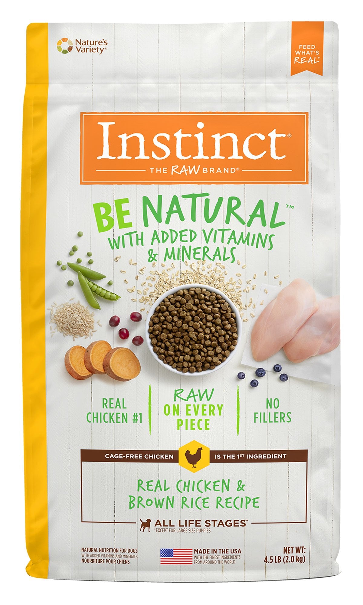Instinct Be Natural Chicken & Brown Rice Dog Food