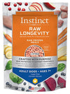 Instinct Longevity Frozen Raw Chicken Bites Mature Adult  - Ages 7+ Dog Food (1.8kg/4lb)
