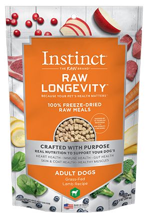Instinct Longevity - Lamb Freeze Dried Raw Meals Adult Dog Food (9.5oz/269g)
