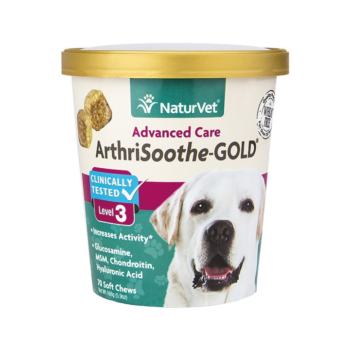 NaturVet Dog ArthriSoothe-Gold Advanced Care Soft Chews