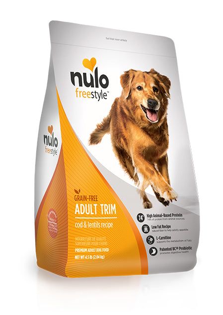 Nulo Freestyle Adult Trim - Cod & Lentils GF Dog Food (4.9kg/11lb)