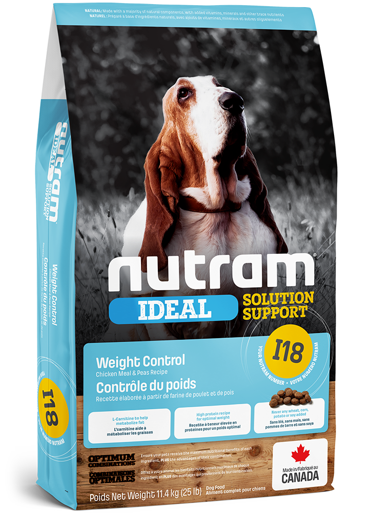 Nutram Dog Ideal Solutions I18 Weight Control (11.4 kg/25lb)